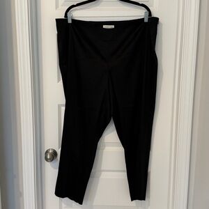 Coldwater Creek Patterned Black Satin Pants